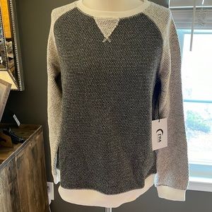 Zyia binary crew neck sweatshirt